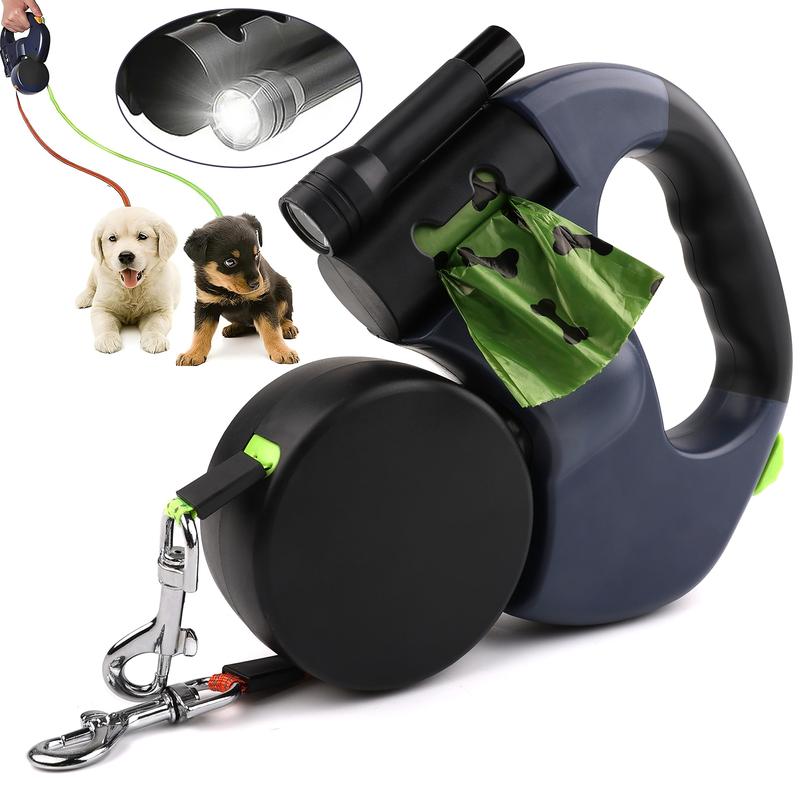 Leashi Duo™ – 2-in-1 Tangle-Free Retractable Dog Leash