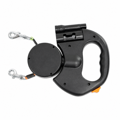 Leashi Duo™ – 2-in-1 Tangle-Free Retractable Dog Leash