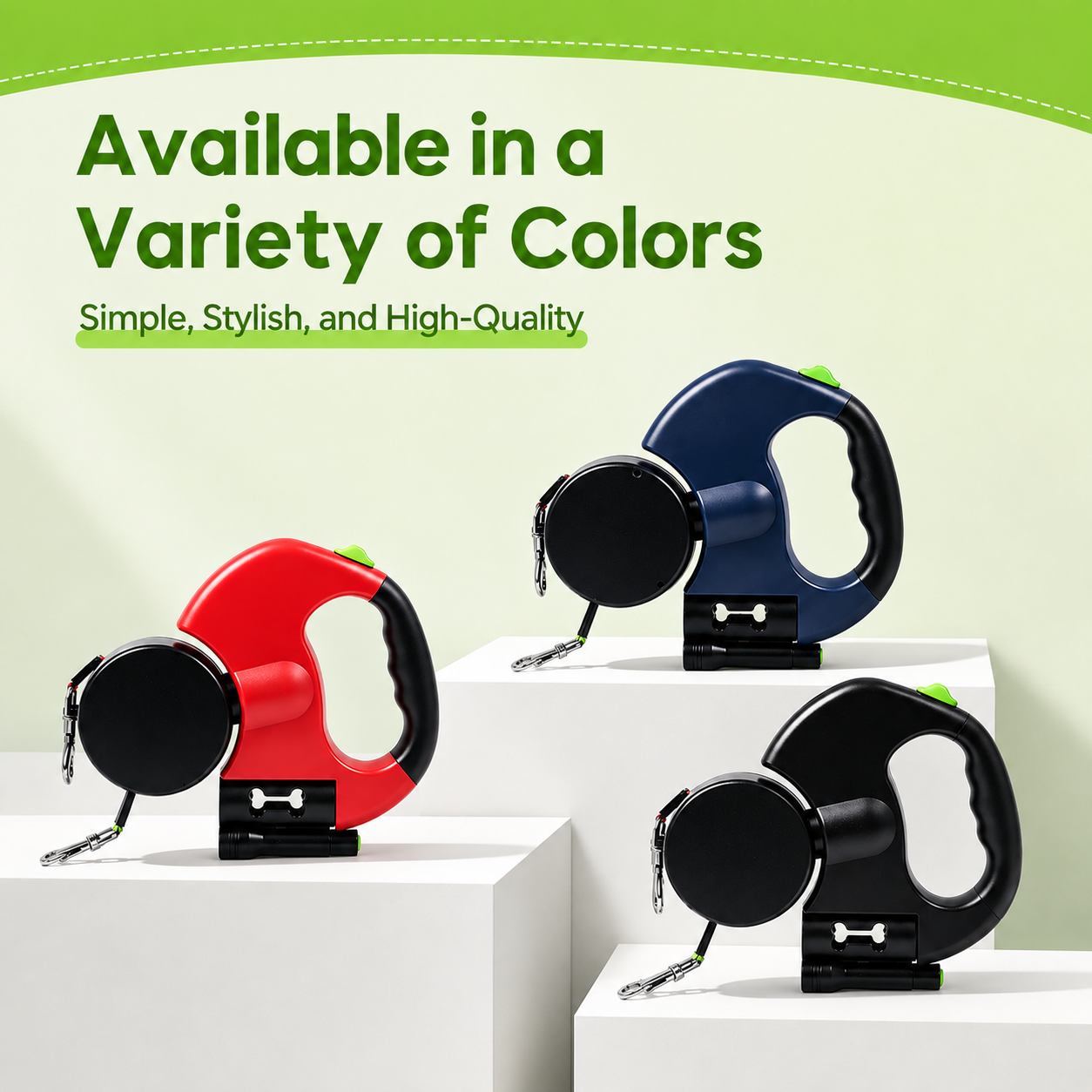 Leashi Duo™ – 2-in-1 Tangle-Free Retractable Dog Leash